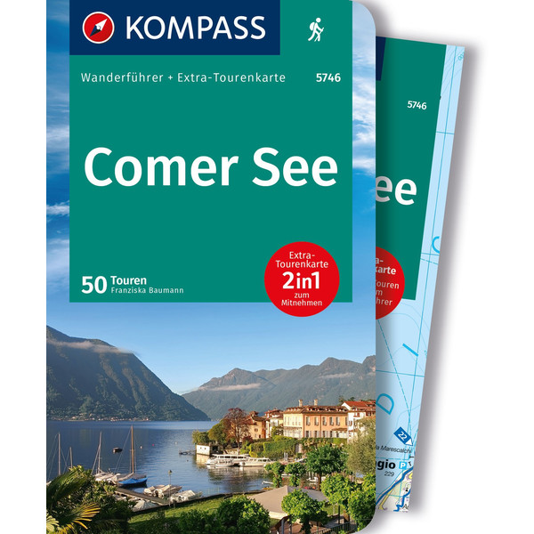 KOMPASS WANDERFÜHRER COMER SEE, 50 TOUREN