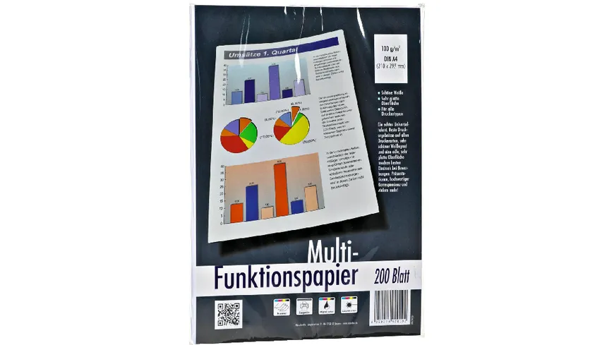 PrintLINE Multifunktionspapier A4 100g hochweiss 200 Blatt