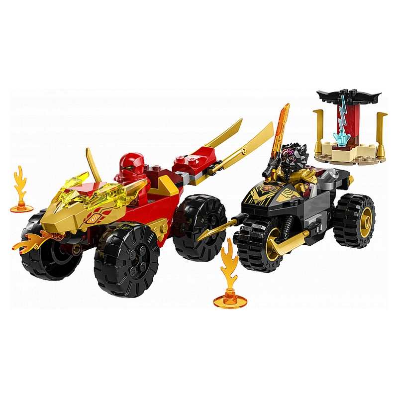 71789 Le combat en voiture et en moto de Kai et Ras, LEGO Ninjago