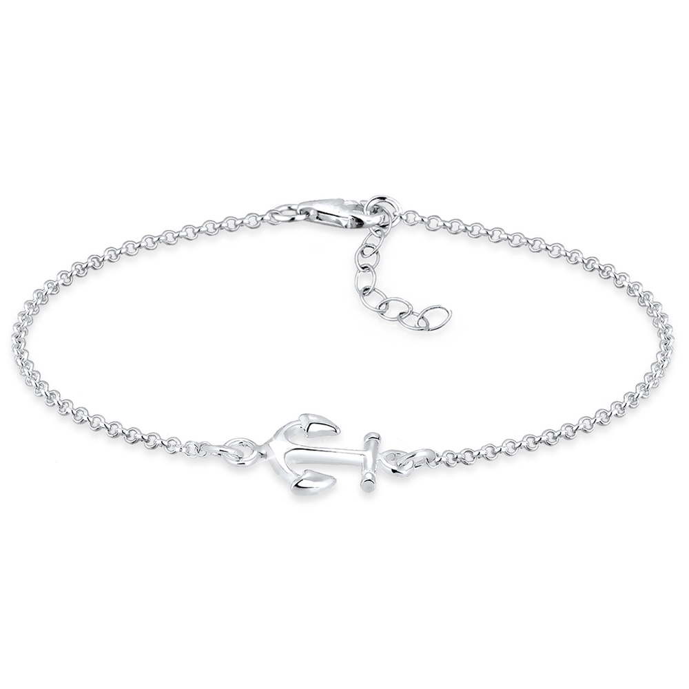Elli Elli Bracelet Femmes Ancre Maritime en Argent Sterling 925 Bracelet