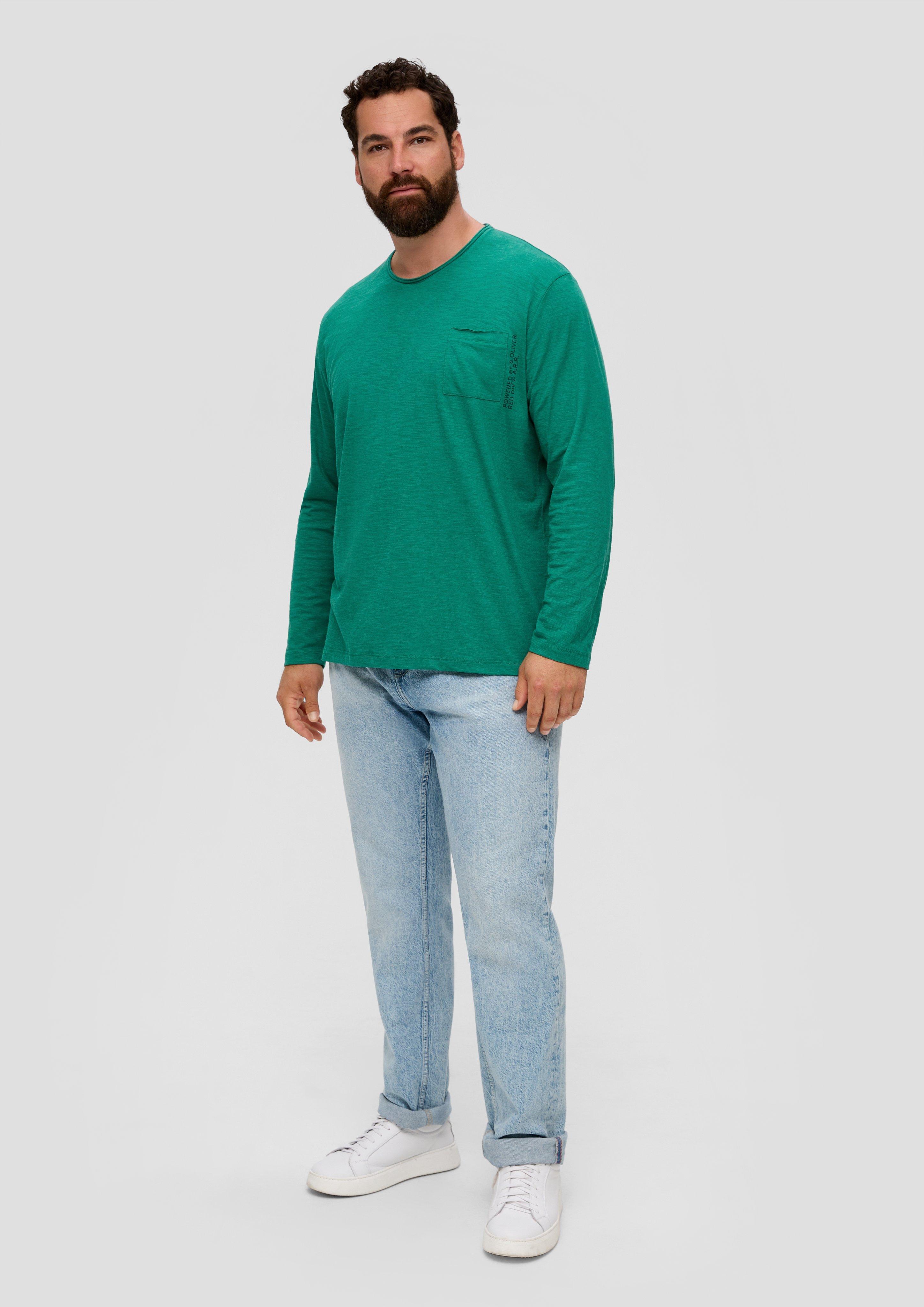 Longsleeve mit aufgesetzter Brusttasche  2146833-76W1