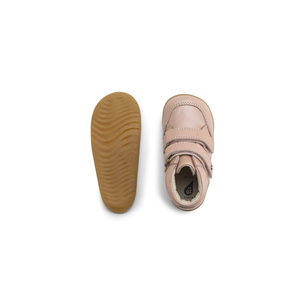 Bobux Step Up Timber Dusk Pearl rosa Barfuß-Stiefeletten