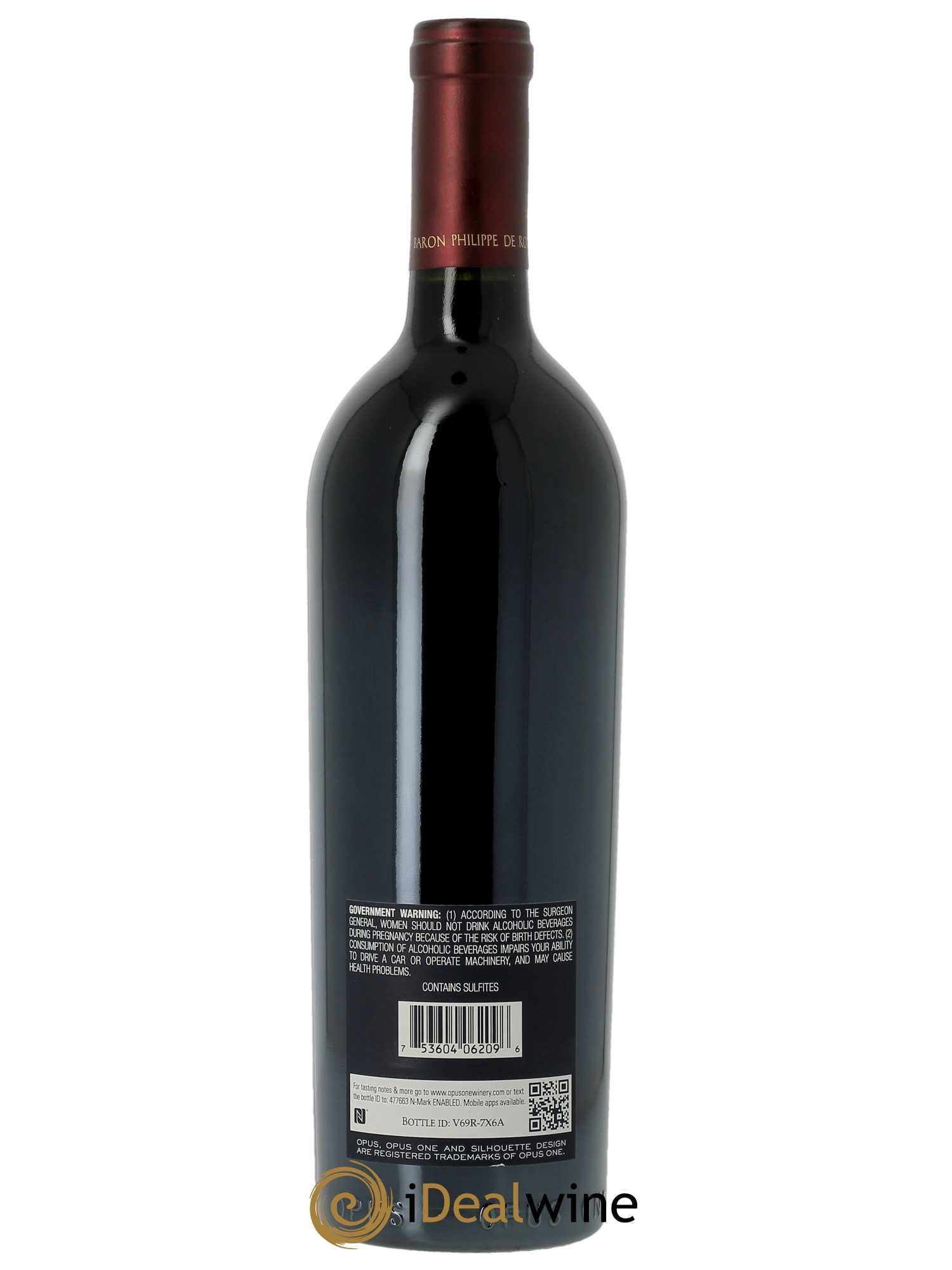 Napa Valley Opus One Robert Mondavi (CBO à partir de 6 BTS) 2009 - Lot de 1 Bouteille