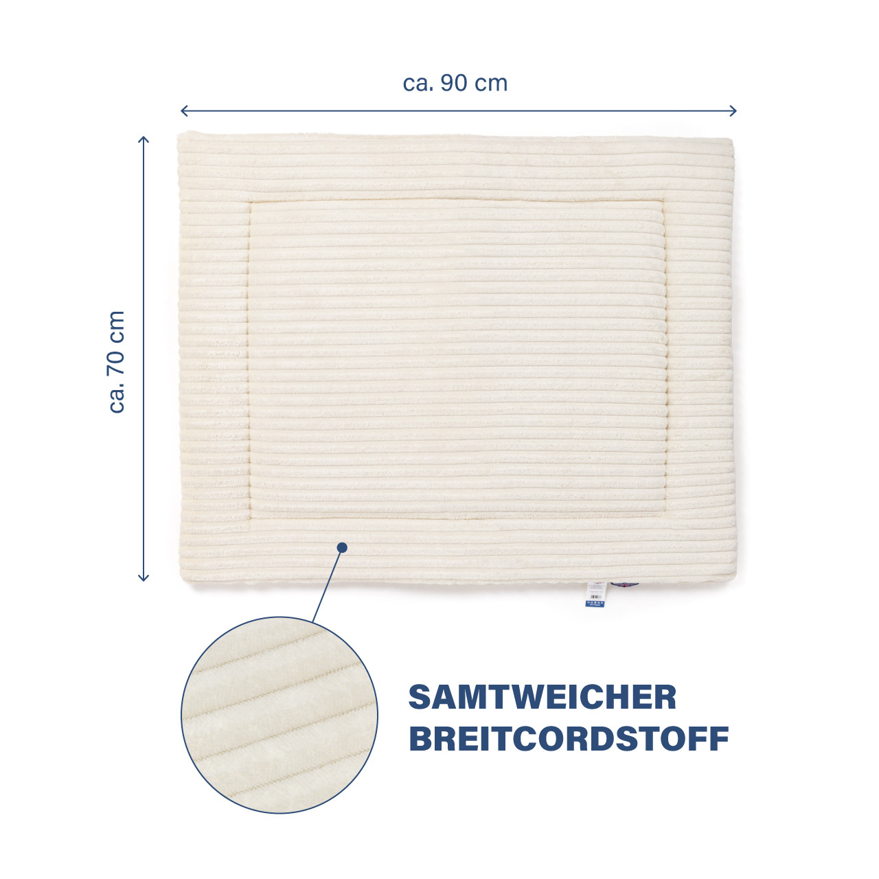 Wagner Hundebetten Wagner Wallace & Jones Liegematte Cardi beige L