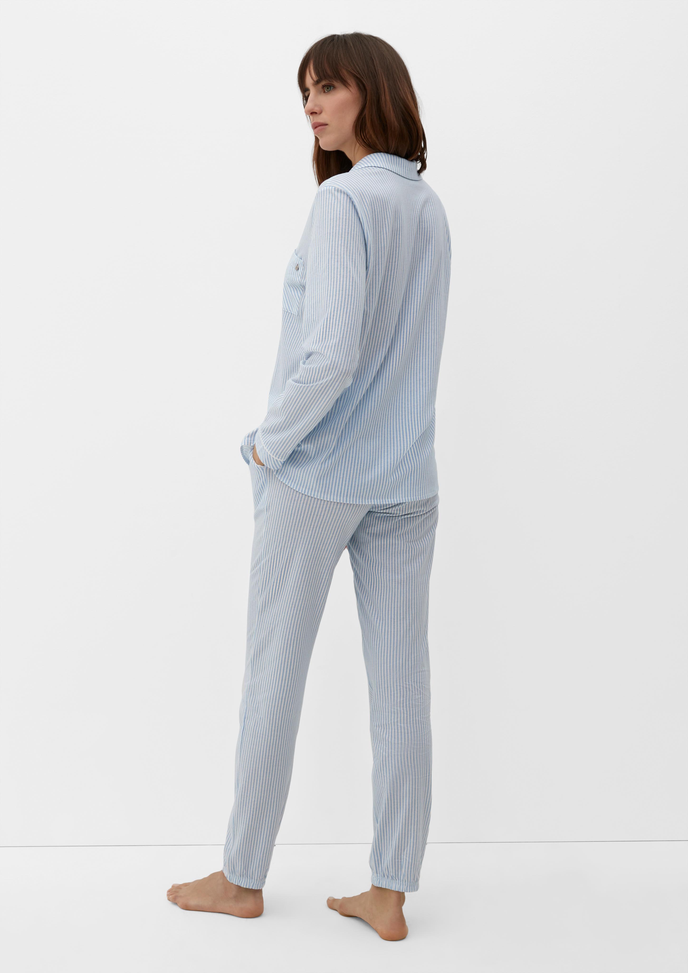 Klassische Pyjamahose  6008026-55G1