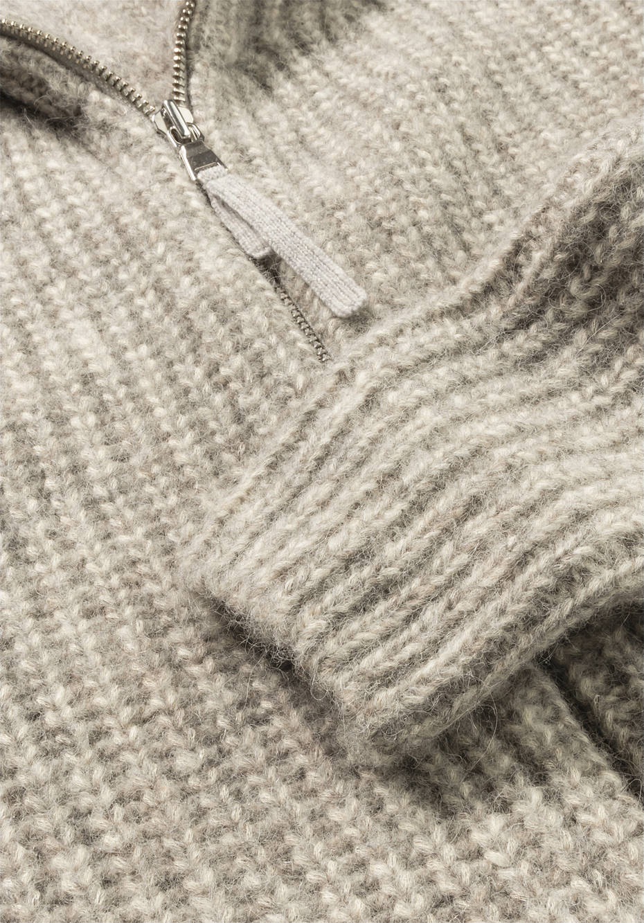 Strickjacke aus Alpaka mit Bio-Baumwolle