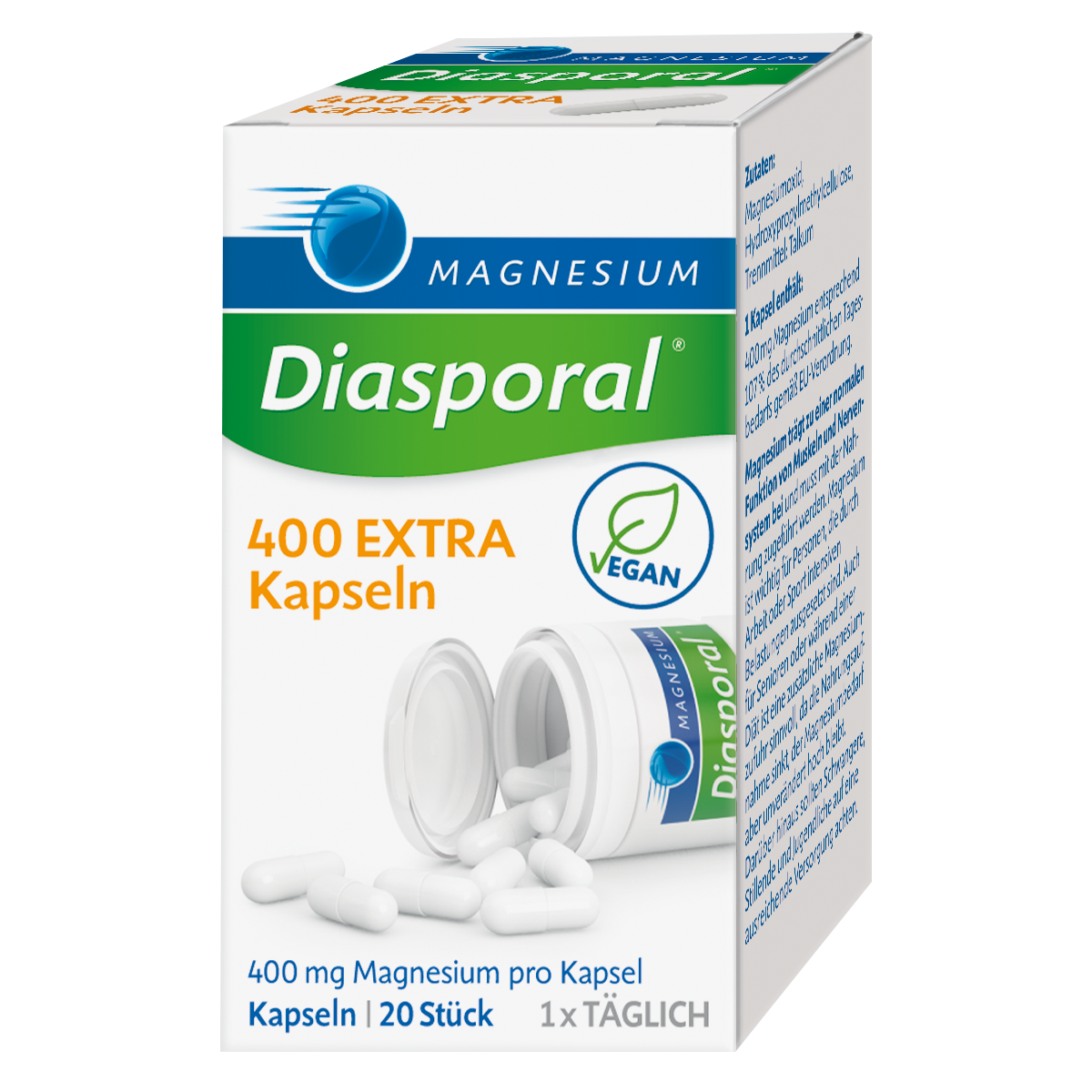 MAGNESIUM DIASPORAL 400 Extra Kapseln