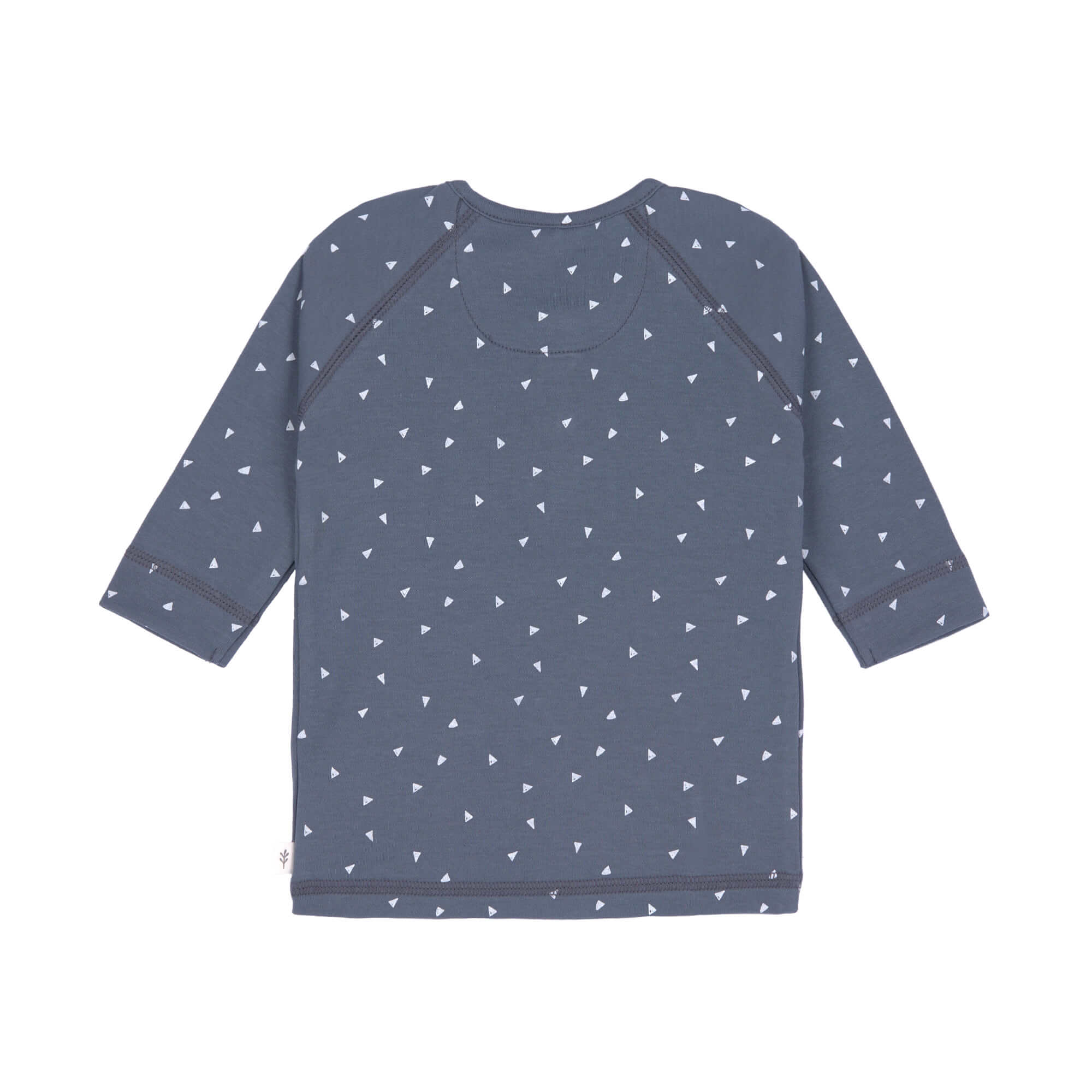 Baby Langarmshirt - Bio Baumwolle, Triangle, Blau