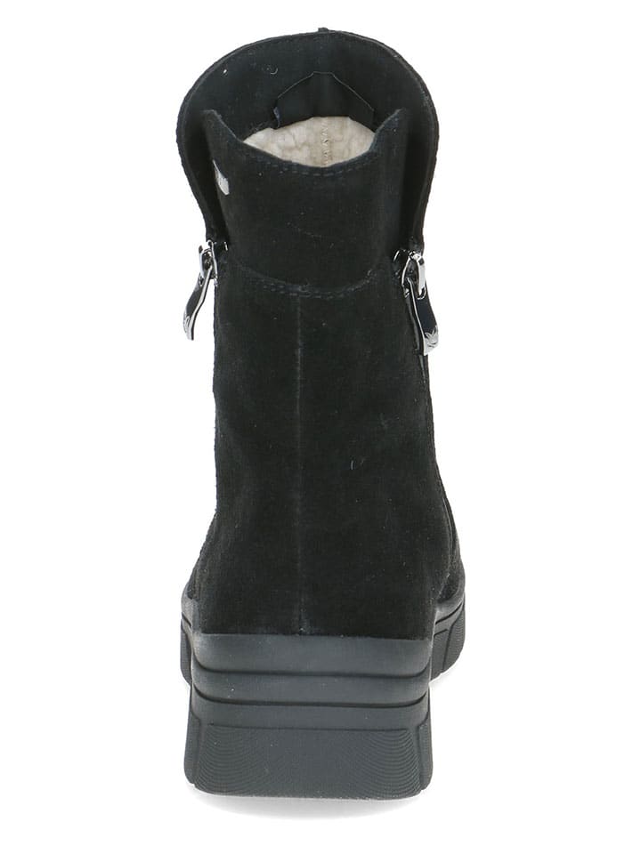 Caprice Leder-Boots in Schwarz günstig kaufen