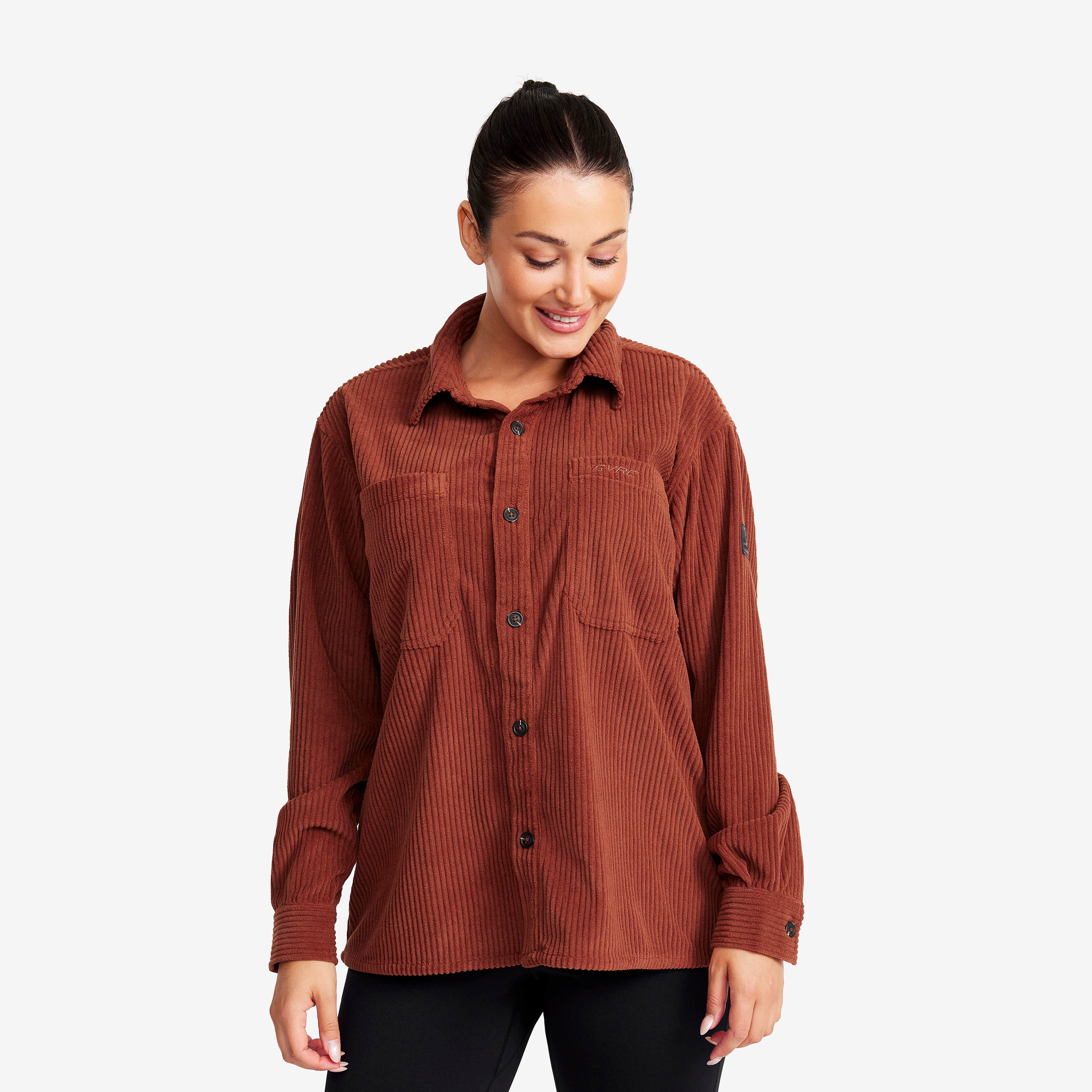 Cord Shirt Femme Smoked Paprika