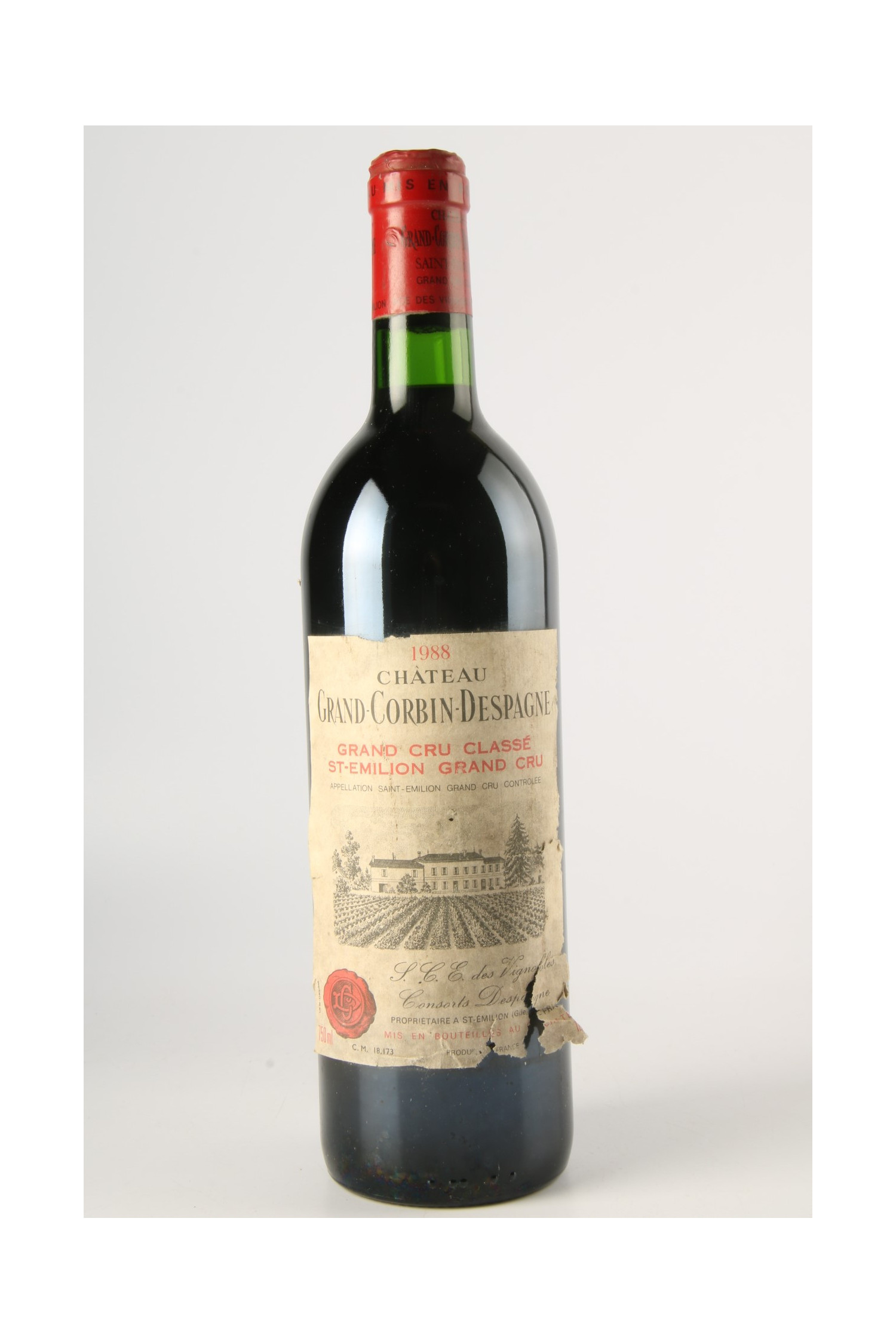 Château Grand Corbin Despagne 1988, Saint Emilion