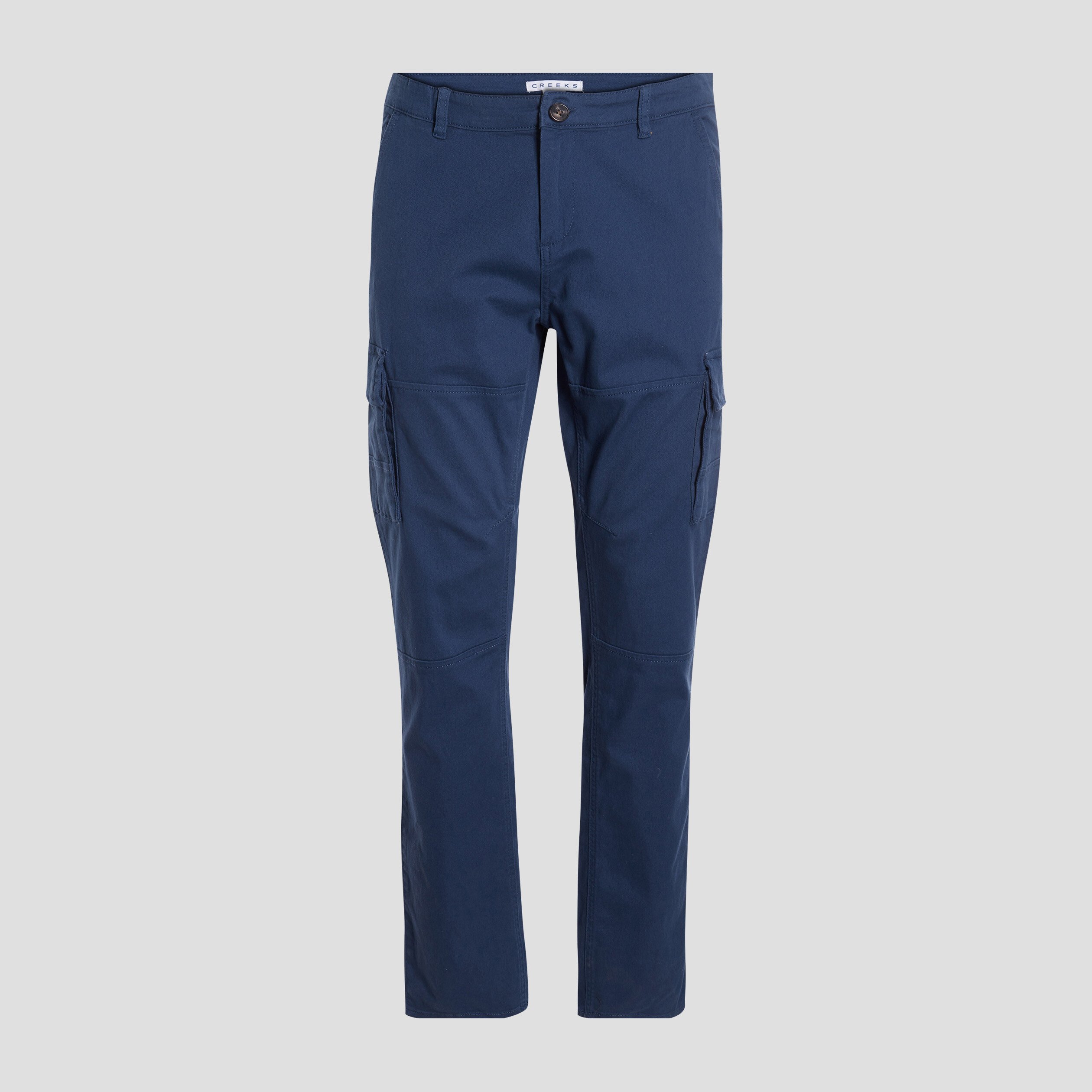 Pantalon cargo bleu pétrole homme | La Halle