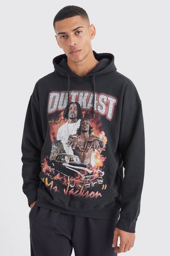 Oversize Hoodie mit lizenziertem Outcast Print