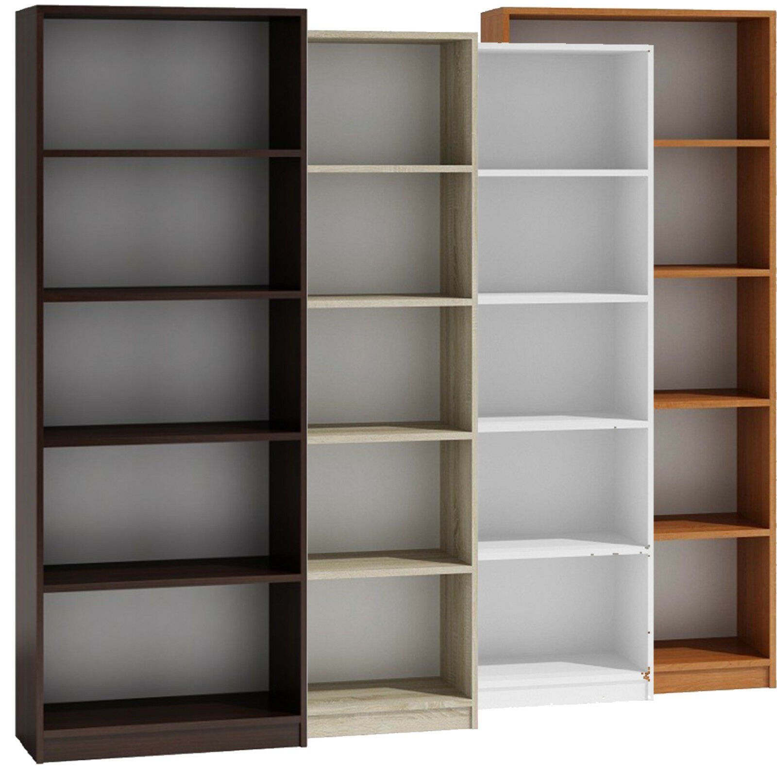 pressiode Bücherregal Holzregal Standregal Wandregal Büroregal 180x80x30cm