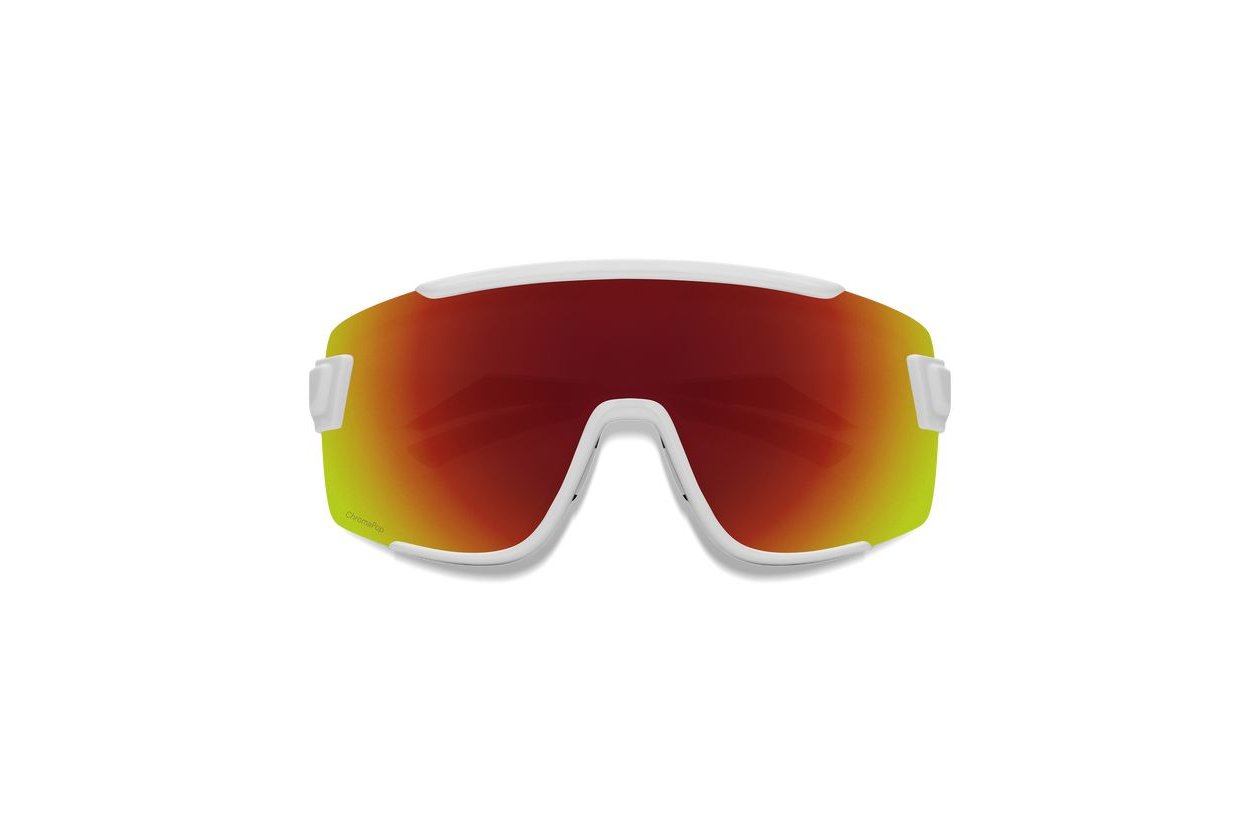Smith Wildcat White Silver - ChromaPop Red Mirror