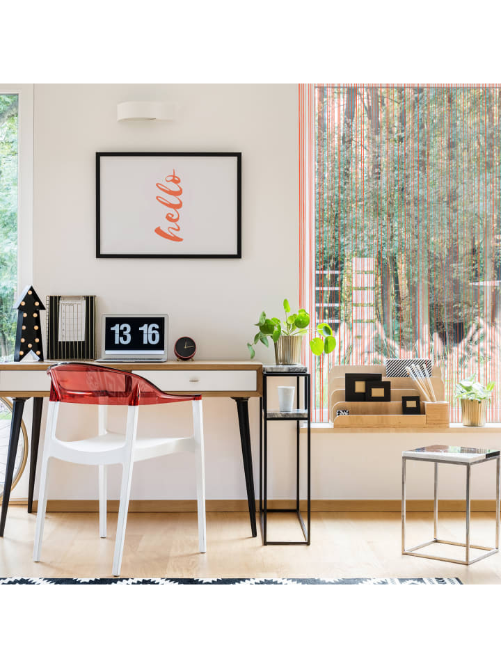 relaxdays Fadenvorhang in Rot - (L)245 x (B)90 cm günstig kaufen onesize