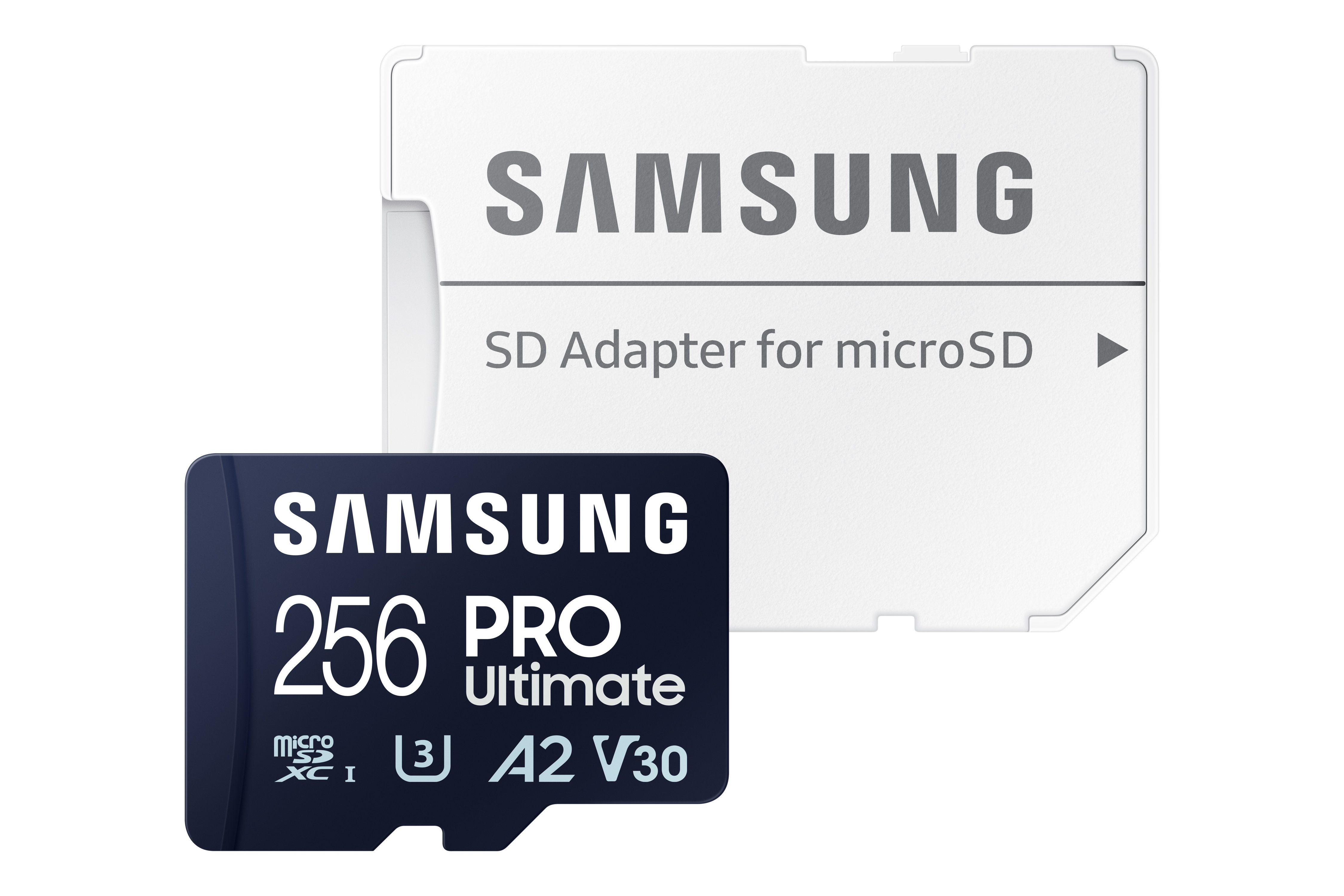 Samsung Pro Ultimate MicroSD Speicherkarte (256 GB, 200 MB/s Lesegeschwindigkeit, mit SD-Adapter)