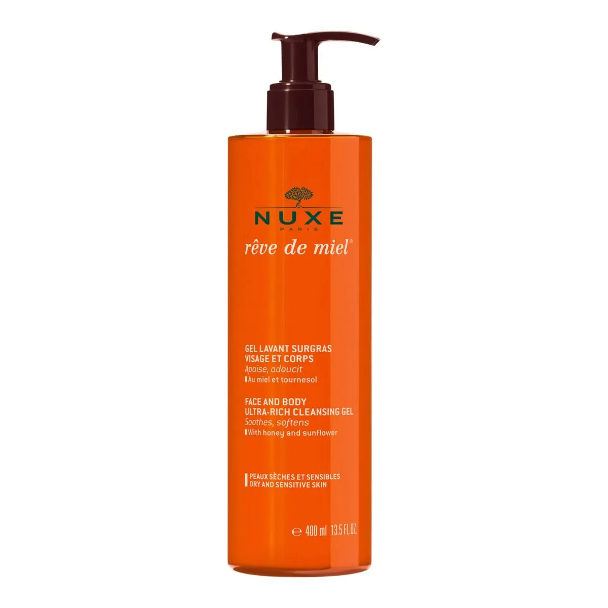 Nuxe Rêve de Miel® itin turtingas veido ir kūno prausimosi gelis
