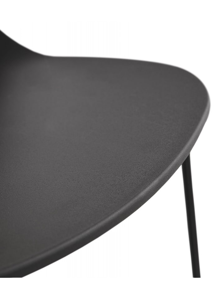 KADIMA DESIGN Barhocker Metall Kunststoff | Schwarz | Sitzhöhe 75 cm in Schwarz günstig kaufen onesize