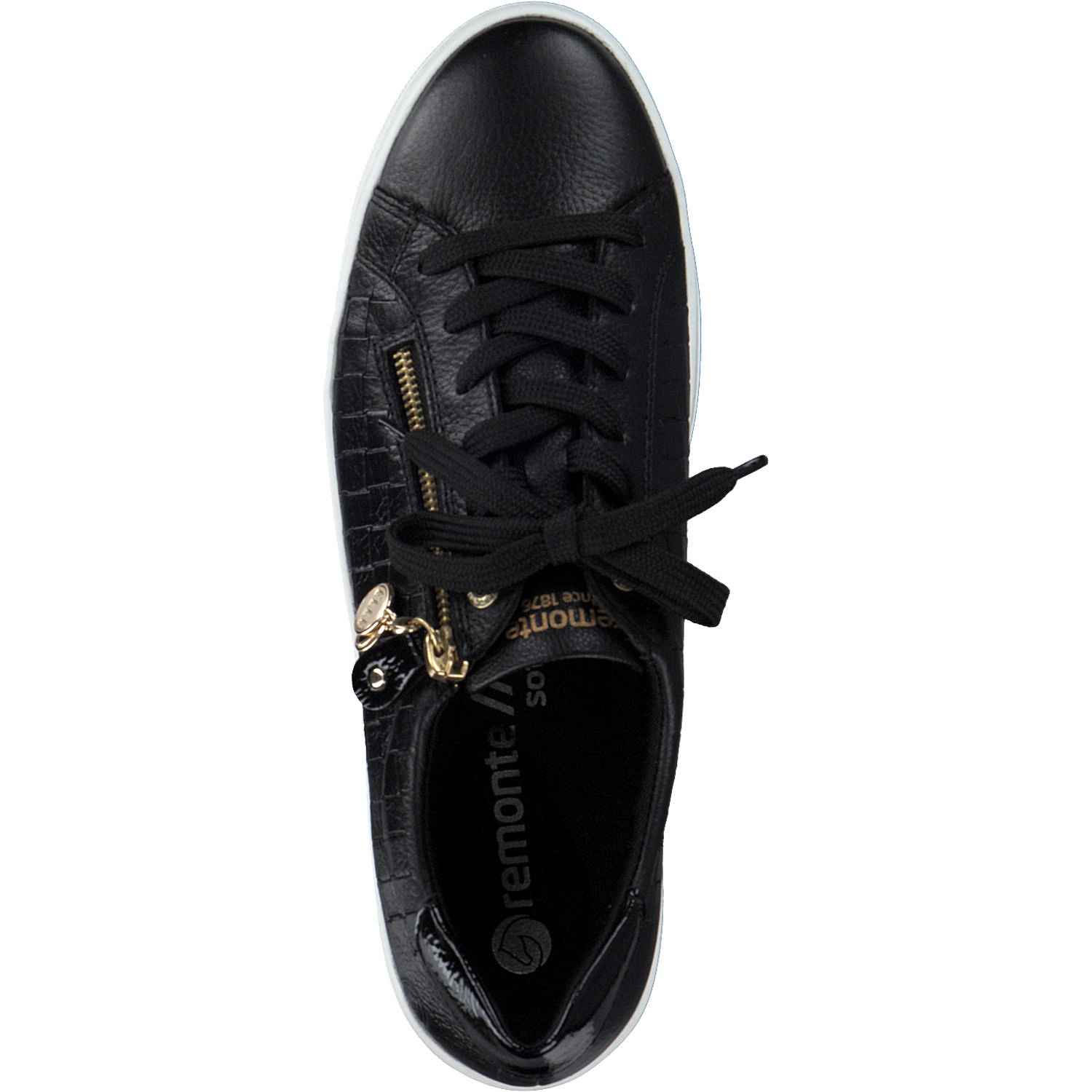 Remonte D0916, Schnürschuhe, Damen, schwarz/schwarz/black