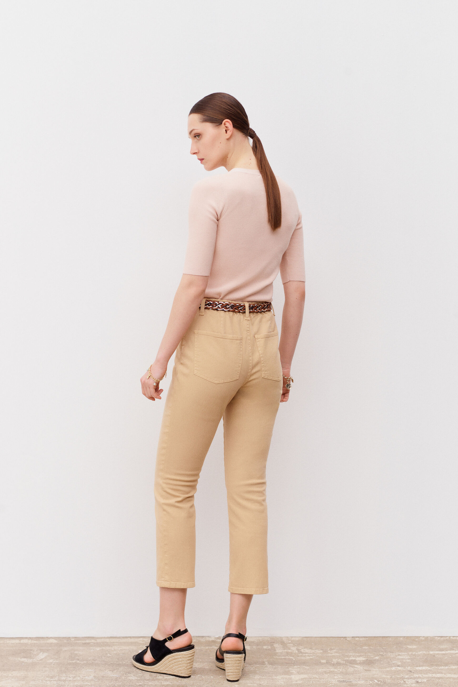 pantalon ben rose pastel femme