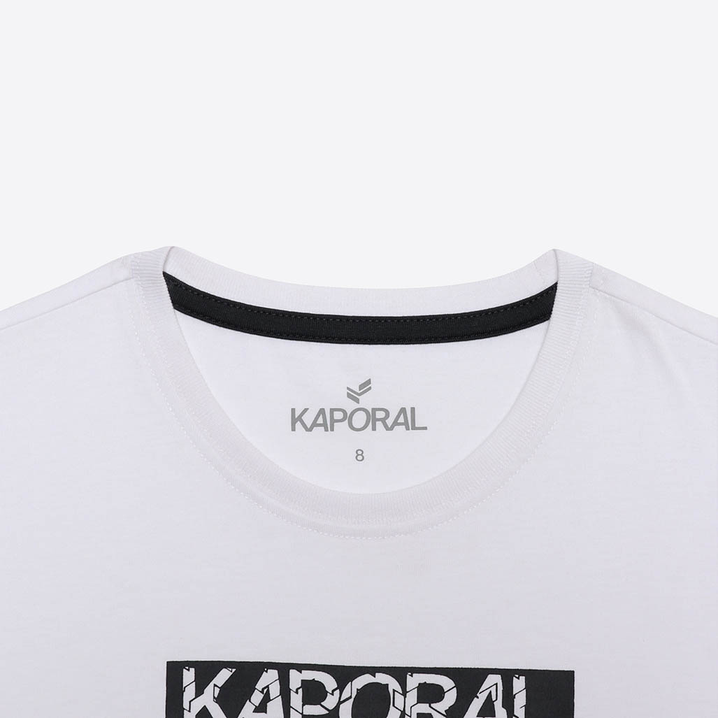 EDDY   T-shirt blanc Garçon 100% coton