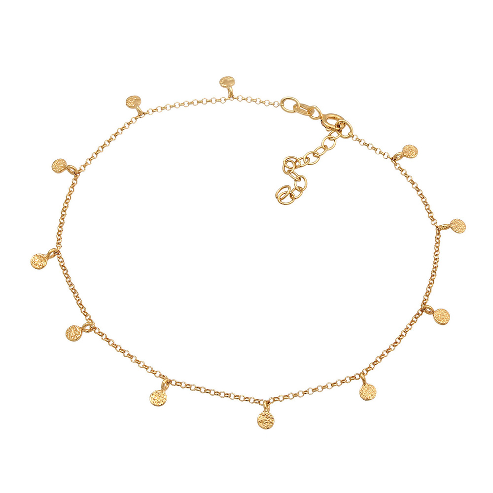 Elli Elli Bracelet de Cheville Femmes bracelet de cheville plaquette pendentif organiq Bijoux