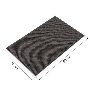 Badematte Chenille Badezimmerteppich, Badematte rutschfest Blumtal, strapazierfähig, rutschfest, Polyester, Läufer, Weicher Badvorleger, Badteppich / 40°C maschinenwaschbar