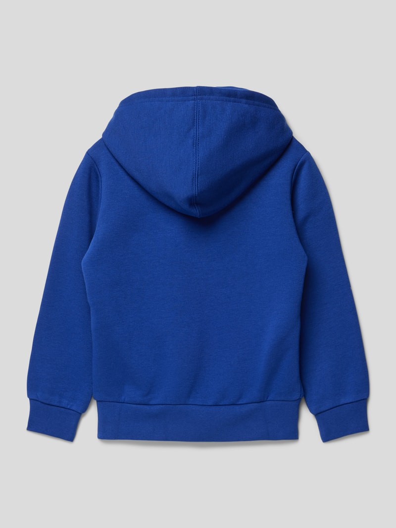 Hoodie mit Label-Stitching in royalblau