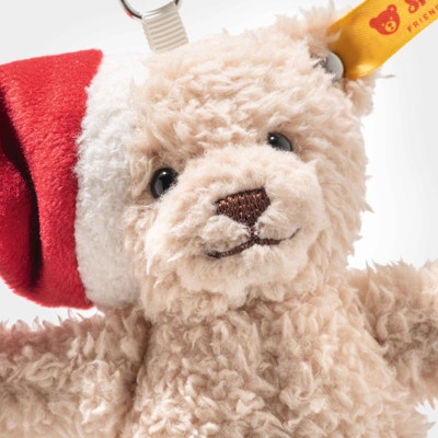 Cosy Christmas Anhänger Ben Teddybär, 12 cm, beige