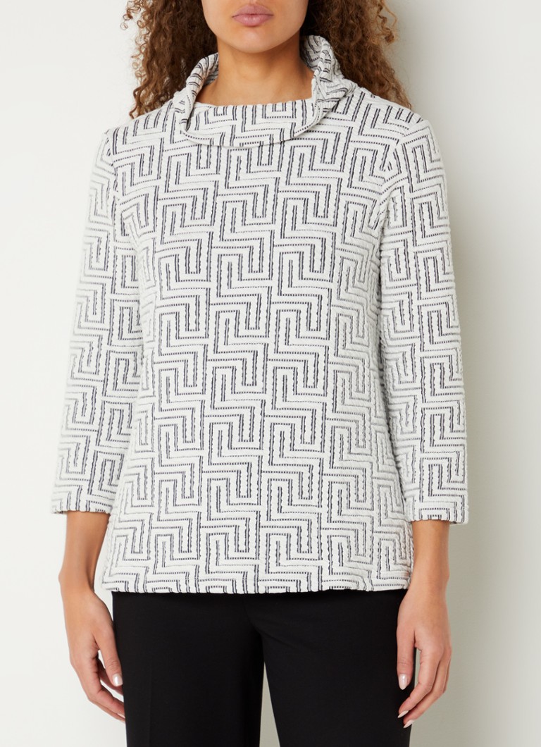 Phase Eight Rena top with graphic print and texture