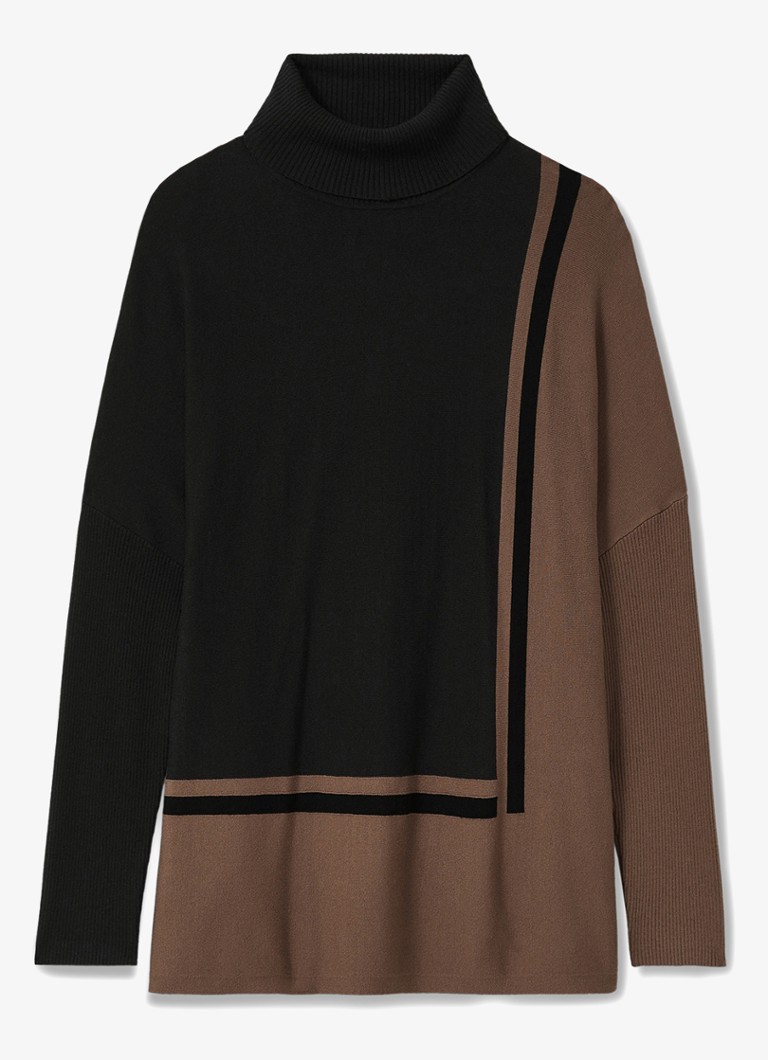 Sweter z golfem Sophia by Reiss z cienkiej dzianiny z rozcięciem bocznym
