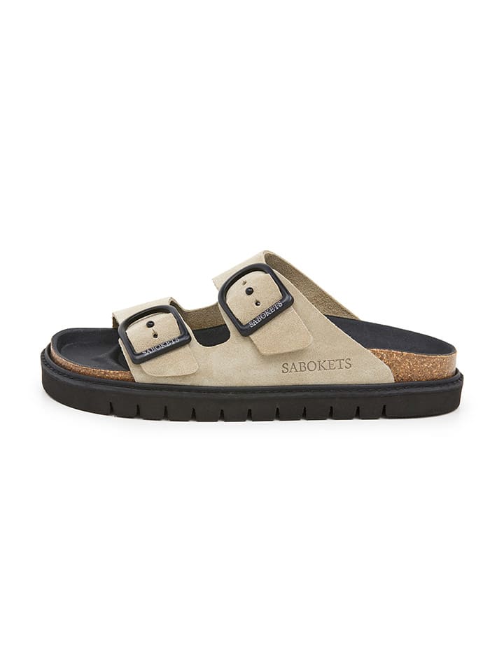 SABOKETS Pantoletten in Beige günstig kaufen