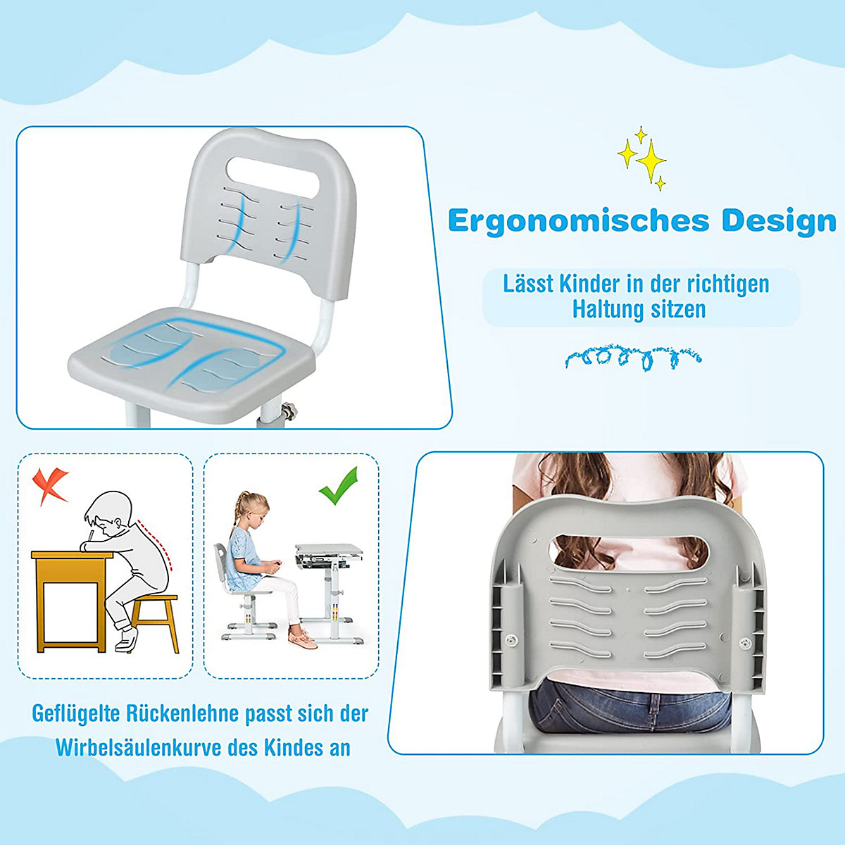 Kinderschreibtisch höhenverstellbar neigbar