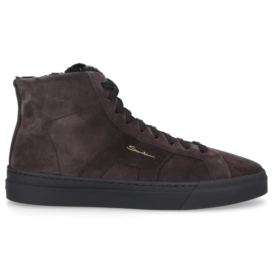 Santoni - Sneaker high 21933 Veloursleder - braun