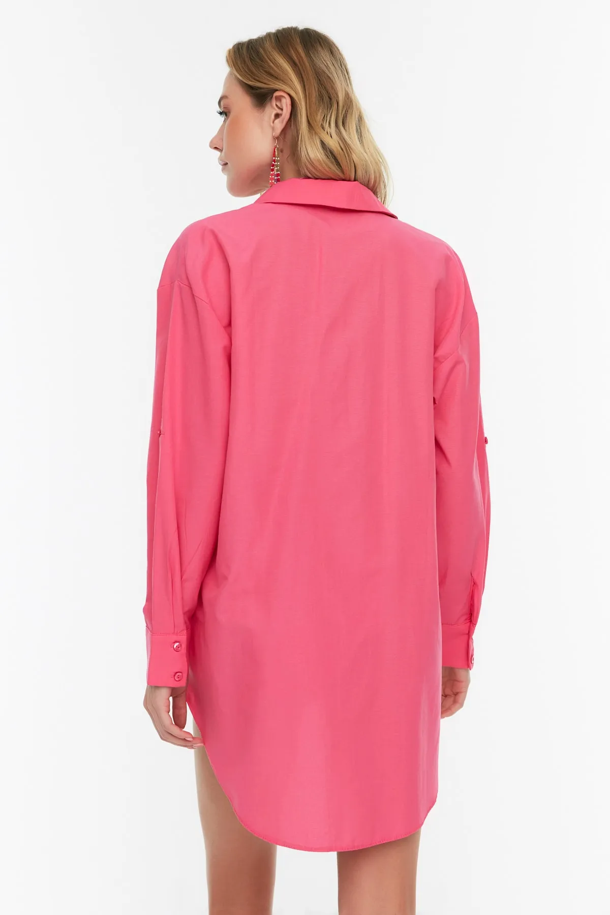 Trendyol Collection  Rosa gewebtes Hemd TBESS22GO0664
