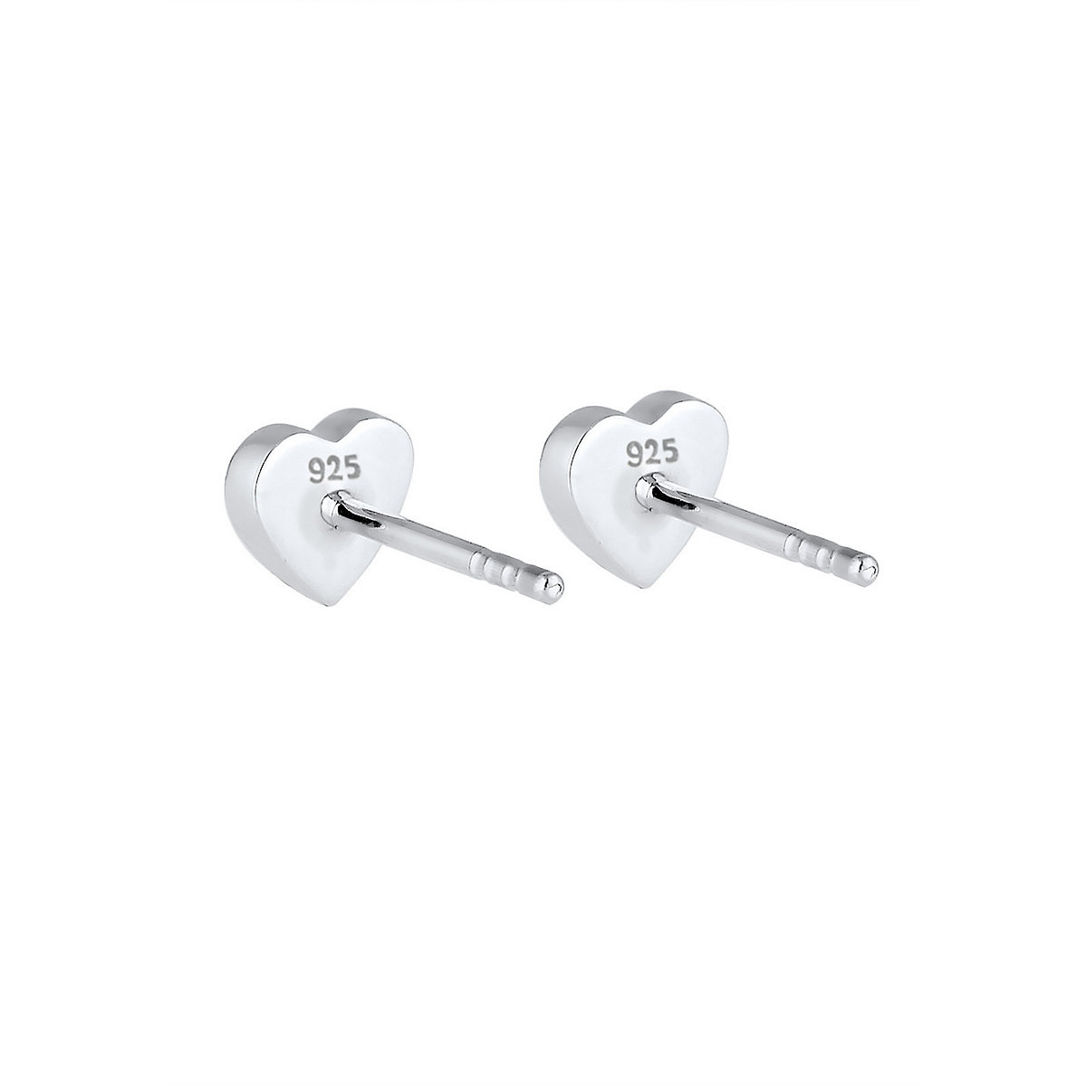 Ohrringe Kind Herz Kristalle 925 Sterling Silber Ohrstecker für Mädchen