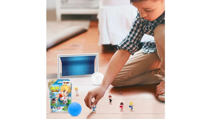 CRAZE - INKEE Fußball Badekugel mit Überraschung - 1 von 11 Fussballspielerfiguren 80 g