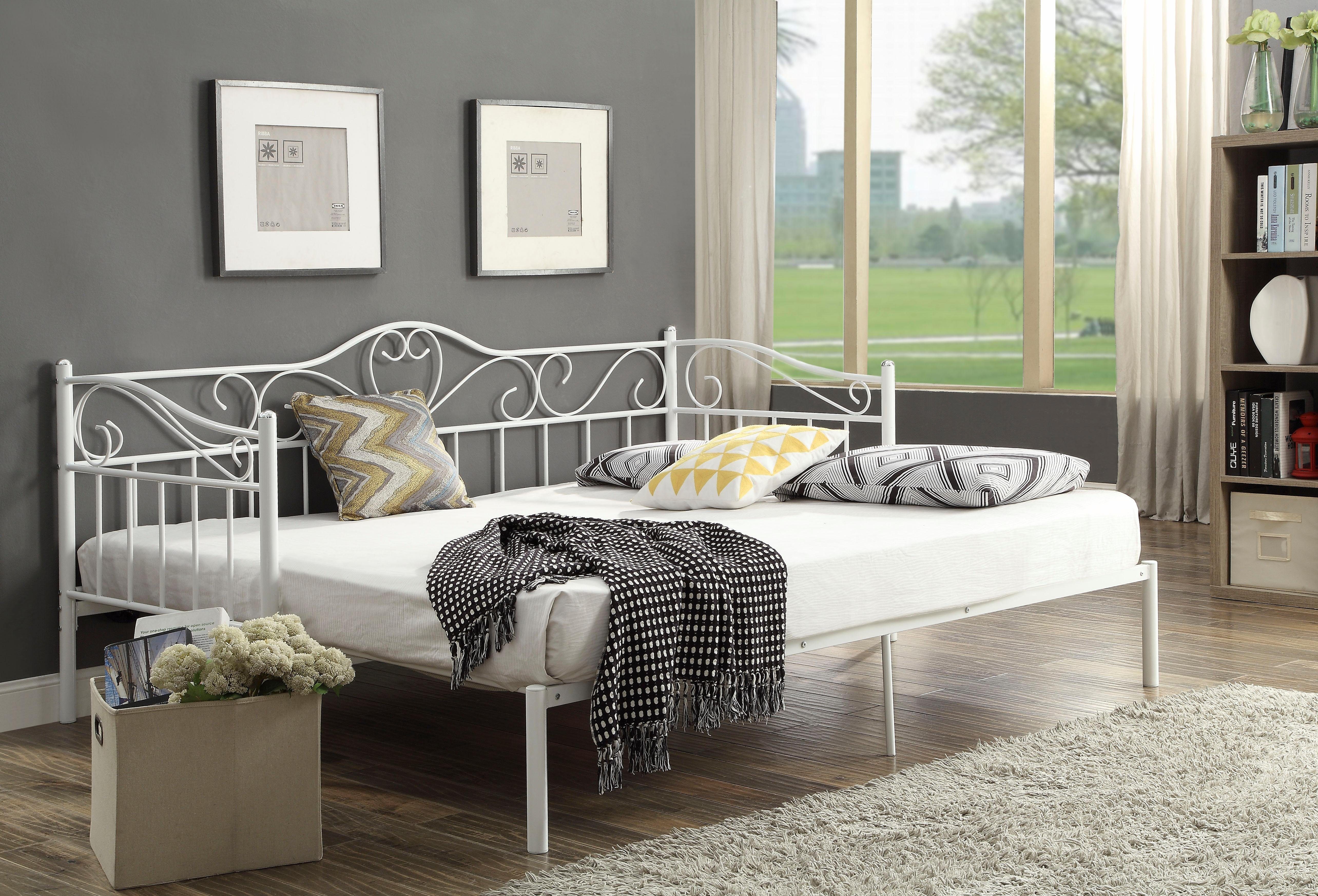 Home affaire Metallbett Sina, mit geschwungenem Kopf- und Fußteil, ausziehbar auf 180/200 cm