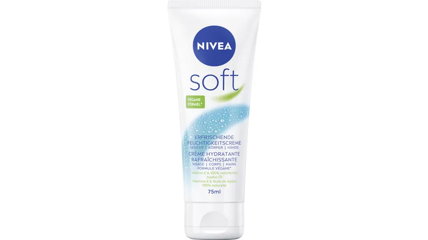 NIVEA soft Creme Erfrischende Feuchtigkeitscreme 75 ml