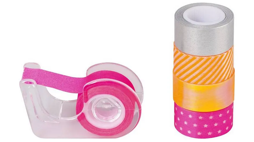 HEYDA Deko-Klebeband Mini 'Neon Akzente' pink 15 m