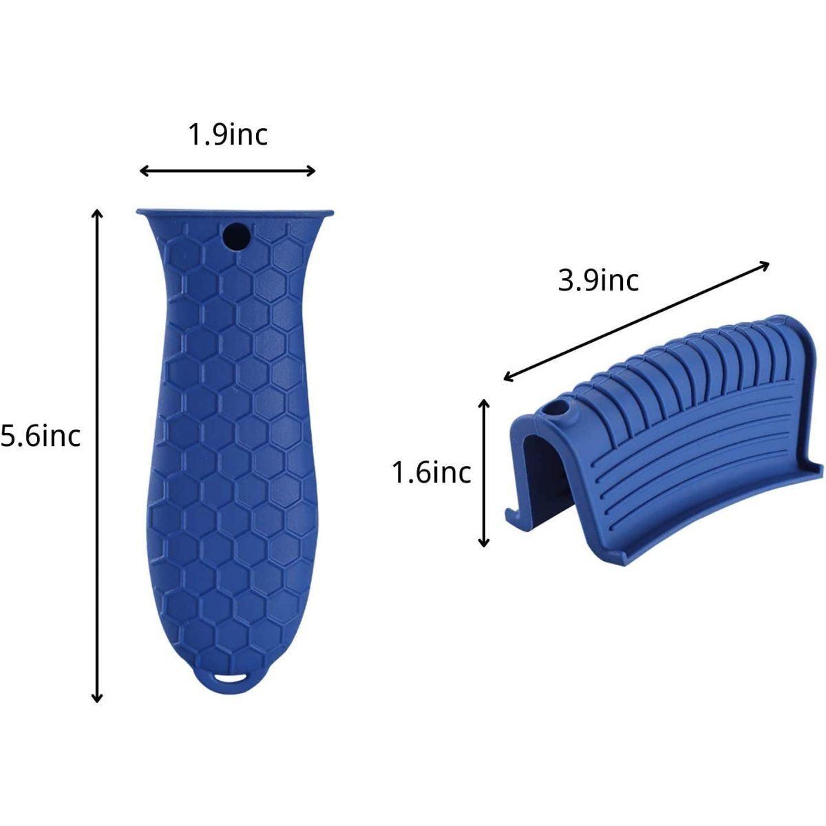 ZmdecQna Topfhandschuhe Silikon Helfen Griff Halter,Wärmeisolierter für Gusseiserne Woks