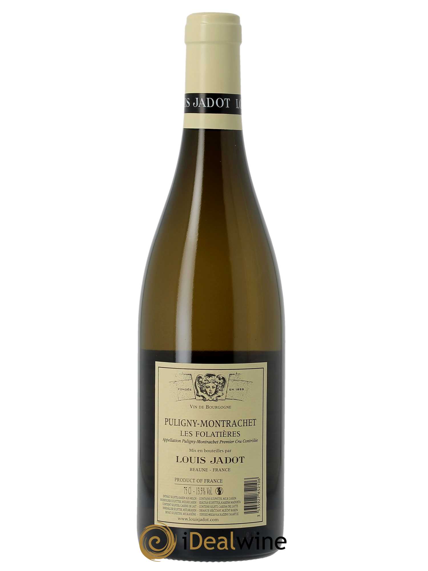 Puligny-Montrachet 1er Cru Les Folatières Domaine Louis Jadot  2021 - Lot de 1 Bouteille