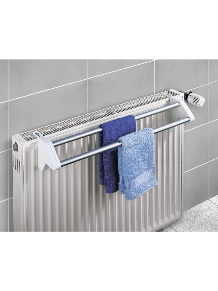 Wenko Heizkörper-Wäschetrockner Mod. Twin, ausziehbar, Heizkörper-Wäschetrockner Twin, ausziehbar in Silber günstig kaufen onesize