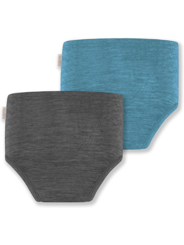 Normani Outdoor Sports 2er Pack Baby Merino Windelhose Tokoroa in Blau/Anthrazit günstig kaufen