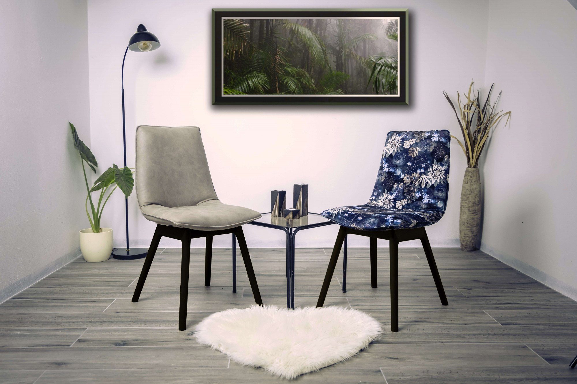 andas 4-Fußstuhl Ramon (Set, 2 St), mit Massivholzbeinen