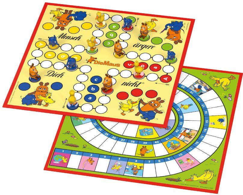 Schmidt Spiele Spielesammlung, Kinderspiel Die Maus, mit 12 original 3D - Figuren