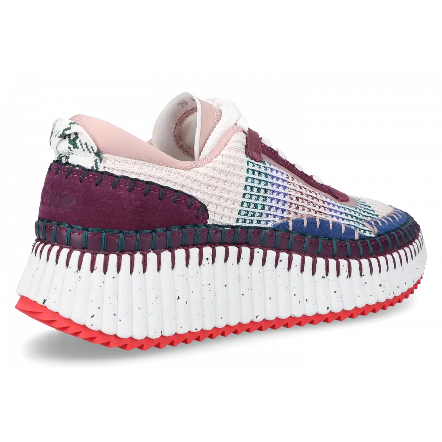 Chloé - Sneaker low NAMA Baumwolle - blau