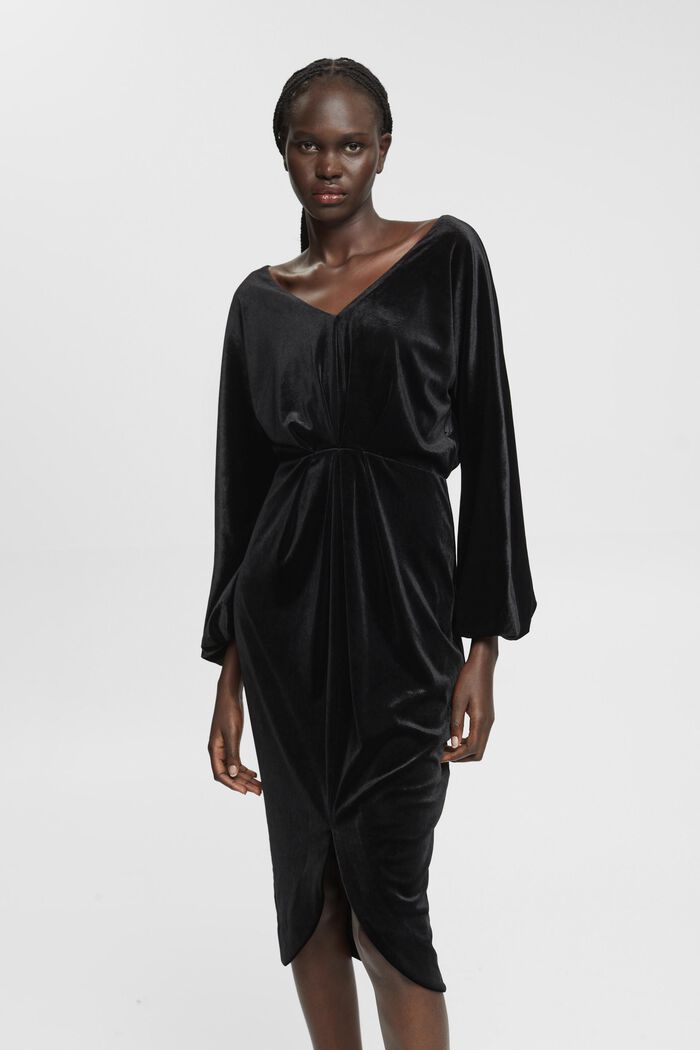 Midikleid aus Samt