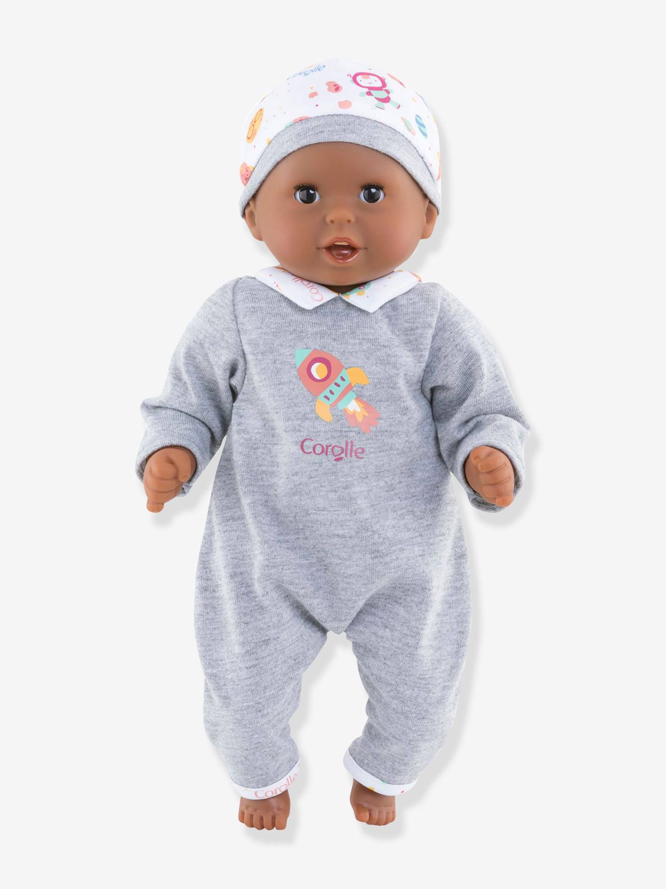 Poupée Bébé câlin Marius COROLLE gris